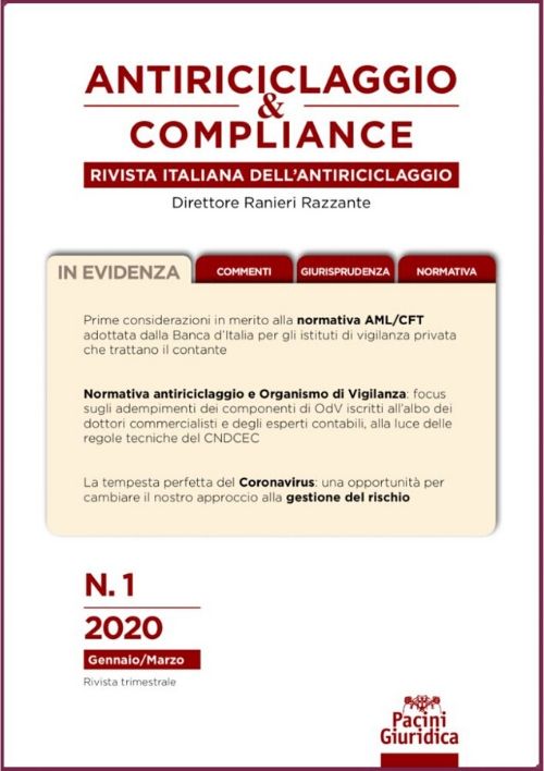 Antiriciclaggio Compliance Pacini Editore