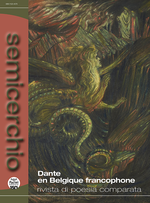 Semicerchio LXXII-LXXIII - 1/2-2025 - Rivista di poesia comparata - Dante en Belgique francophone